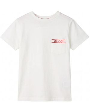 Gucci Baumwoll-T-Shirt - Weiß
