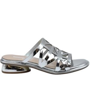 Jeannot Heeled Mules - Grijs