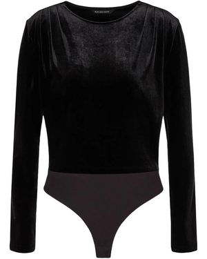 ARMANI EXCHANGE Zwarte Trui Lange Mouw Effen Kleur