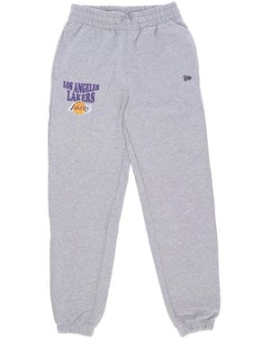 KTZ Broeken ,Grijs ,Katoen Lakers Script Jogger Broek