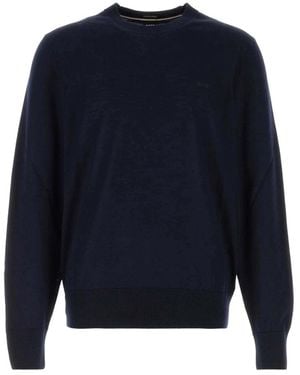 BOSS H-Leno Pullover - Blau