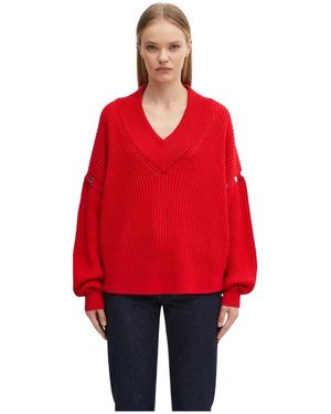 Sportmax Truien & Vesten ,Rood ,Wol Tay Sweater