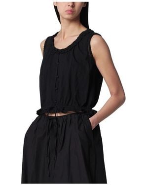DUNST Sleeveless Tops - Black