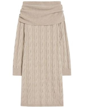 Max Mara Elegante Kleider Kollektion - Natur