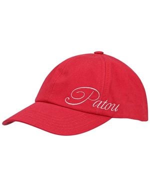 Patou Accessoires ,Rood ,Katoen Logo Geborduurde Pet