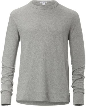 James Perse Round-Neck Knitwear - Gris