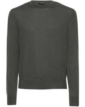 Tom Ford Round-Neck Knitwear - Green