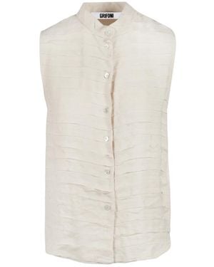 Grifoni Sleeveless Tops - White