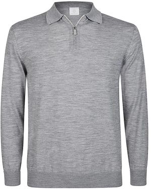 Eleventy Polo Shirts - Grey