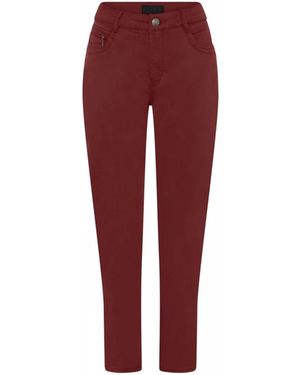 Cro Broeken ,Rood ,Katoen Rode Broek Met Ritsdetail Suzanne 288