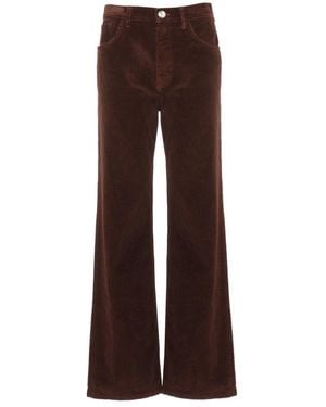 Marni Corduroy Wijde Pijpen Broek - Bruin