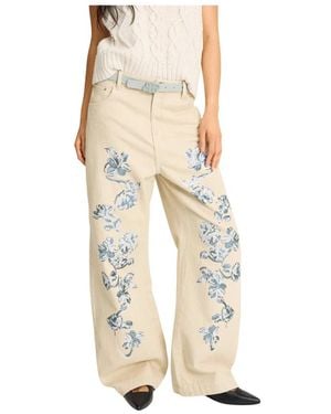 Munthe Wide Trousers - Natural