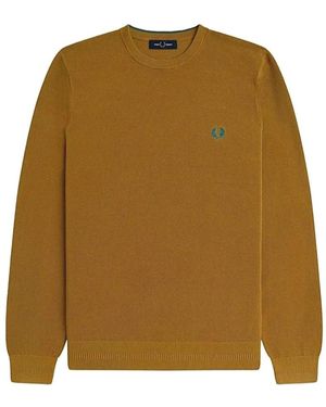 Fred Perry Maglia A Girocollo Con Logo Fr - Braun