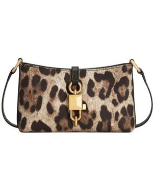 Dolce & Gabbana Lock Schultertasche - Schwarz