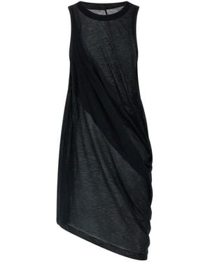 Rick Owens Anthem Tank Top Schwarz Baumwolle Jersey