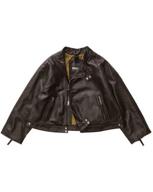 Blauer Jassen ,Bruin ,Leer Lorette Leren Jas