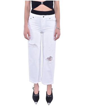 Michael Kors Vintage Distressed Denim Jeans - Wit