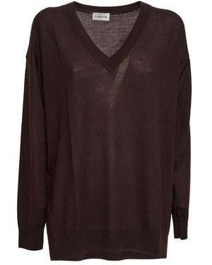 P.A.R.O.S.H. V-Neck Knitwear - Marrón