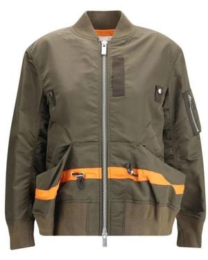 Sacai Bomber Jackets - Green