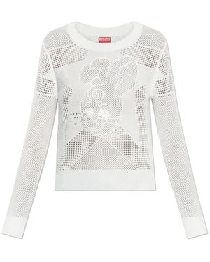 KENZO Round-Neck Knitwear - Blanco
