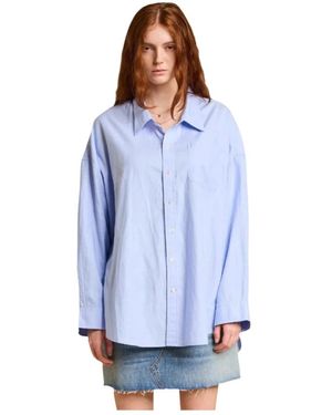 Denimist Overhemden ,Blauw ,Katoen Button-Front Shirt