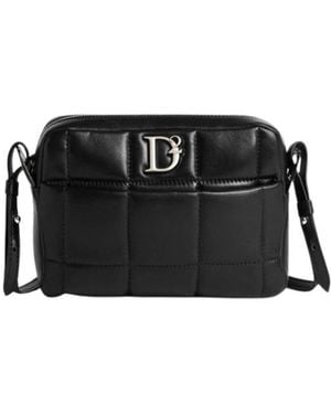 DSquared² Gesteppte Crossbody-Tasche - Schwarz