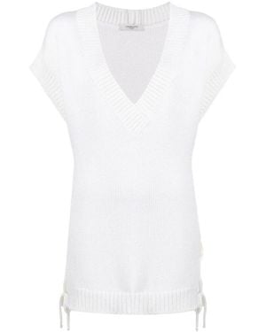 Charlott V-Neck Knitwear - White