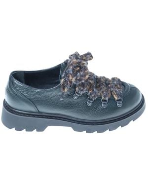 Maze Laced Shoes - Blu