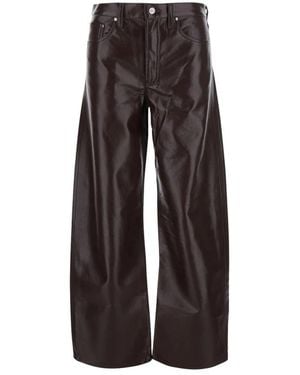 Agolde Broeken ,Bruin ,Leer Arc Jean