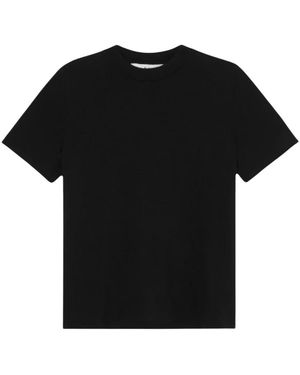 Rohe Tops ,Zwart ,Wol Zachte Wollen Trui T-Shirt Zwart