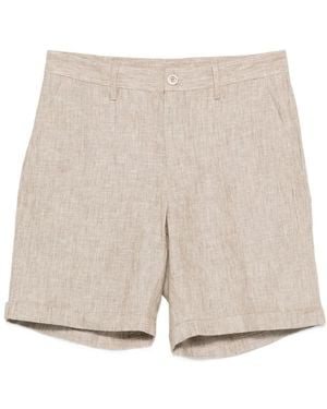 120% Lino Casual Shorts - Natural