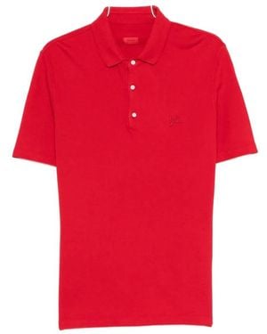 Isaia Polo Shirts - Red