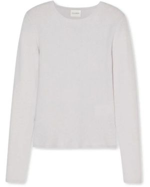 Closed Truien & Vesten ,Grijs ,Round-Neck Truien - Wit
