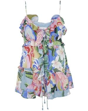 FARM Rio Sleeveless Tops - Azul