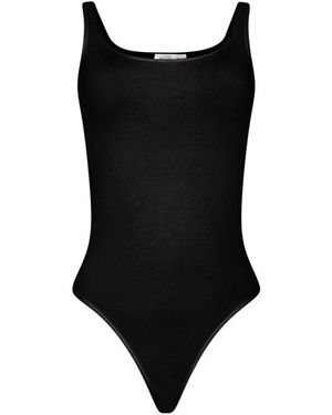 Wolford Tops ,Zwart ,Katoen Jamaika String Body