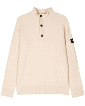 Calvin Klein Lycra Blend Knopen Driekwart Rits - Naturel