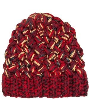 Exquisite J Chunky Knit Beanie - Rood