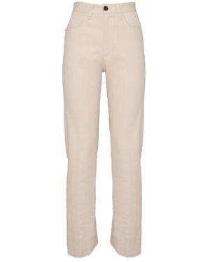 White Sand Gerades Jeans - Natur
