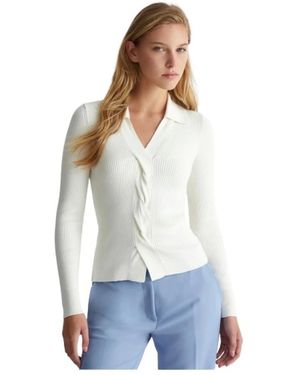 Liu Jo V-Neck Knitwear - White
