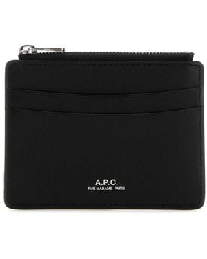 A.P.C. Wallets & Cardholders - Black