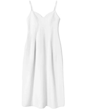 Co. Kleedjes ,Wit ,Katoen Bustier Midi Jurk