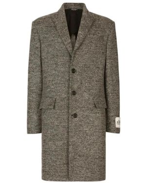 Dolce & Gabbana Single-Breasted Coats - Verde