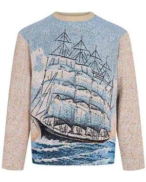 Anerkjendt Round-Neck Knitwear - Bleu