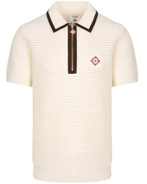 CASABLANCA Polo Shirts - Natural
