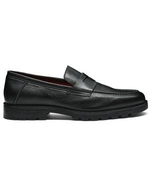 Santoni Rock Penny Loafer - Schwarz