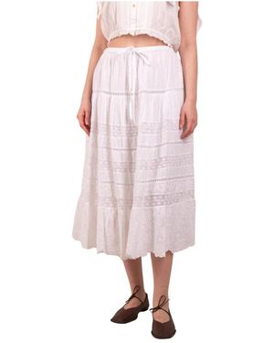 LoveShackFancy Midi Skirts - Rosa