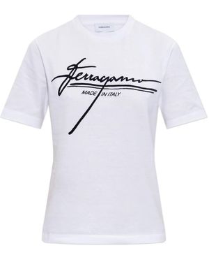 Ferragamo T-Shirts - White