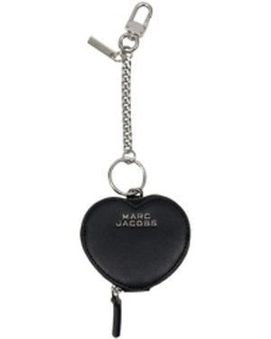 Marc Jacobs Herzförmiger Taschenanhänger - Schwarz