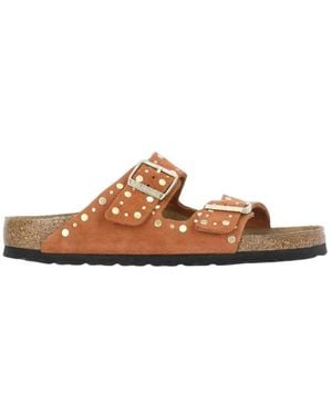 Birkenstock Sliders - Brown