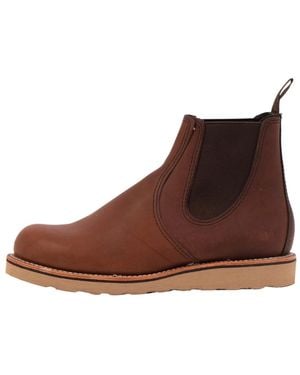 Red Wing Klassische Chelsea Amber Harness Stiefel - Braun